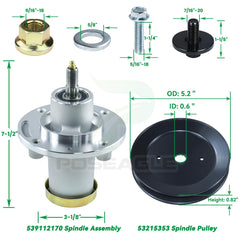 POSEAGLE grease coupler and hose detail enabling easy bearing lubrication