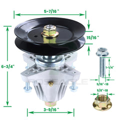 POSEAGLE idler pulley top view showing robust construction for reliable belt tracking