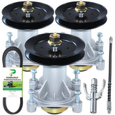 POSEAGLE spindle assembly front view showing mounting pattern and fit benefit