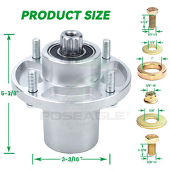 POSEAGLE close-up of grease zerk for easier routine lubrication