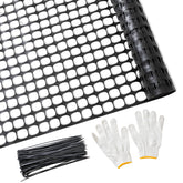 PotatoLife front view of black mesh roll showing compact packaging and portability