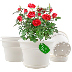 Pottiffe front view of 16 inch pot showing clean decorative shape and sturdy rim benefit