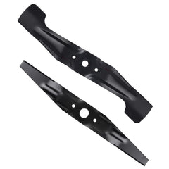 Poweka HRX217 front view of replacement blade set showing both blades and packaging, clear fitment benefit