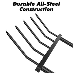 Powerber broadfork handle connection demonstrating secure locking design and tool stability