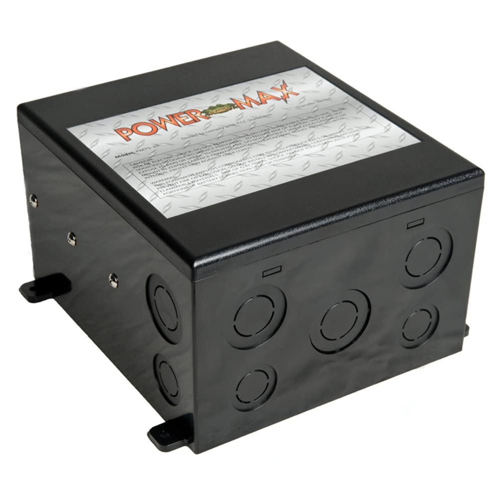 PowerMax PMTS-50 front panel showing terminals and durable enclosure for reliable switching