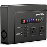 powkey front panel showing display and buttons for easy control