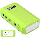 powkey front view showing compact power station and portability benefit