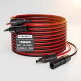 POWLERCTL front view of cable and MC4 connectors showing durable protection