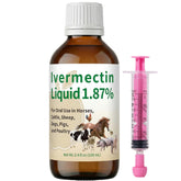 Poxo ivermectin gel front packaging showing product label and apple flavor, easy identification benefit