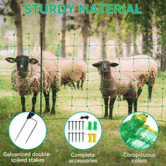 PPOLB netting in use with goats demonstrating secure portable containment