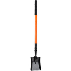 Pragmatist front view orange shovel showing full shape and portability benefit