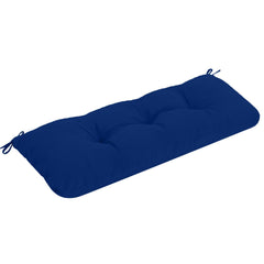 PRIMEPATIO front view of tufted bench cushion showing clean profile and comfort