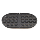Primo cast iron grate front view showing full-length fit and durable construction benefit