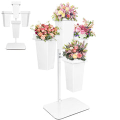 PROLEE front view showing elegant white tiers and stable frame benefit display impact