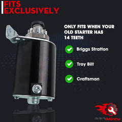 ProMintu starter 14-tooth pinion close-up ensures correct tooth match