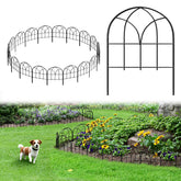 promitop front view of full 19-panel pack showing neat assembled border benefit: clear garden definition