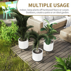 PROWORX top surface showing 10-inch diameter fit for medium pots and stable support