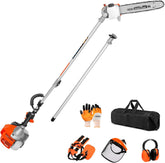 PROYAMA pole saw front view showing engine and controls for dependable power