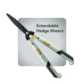 PrunePro front view showing full shears and benefits of reach