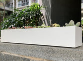 PSOIRGCNH front view of white 32-inch planter showing clean modern shape and display benefit