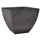 PSW Pot Collection front view of dark charcoal planter showing clean architectural lines and curb appeal