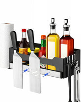 PTALSEAW front view caddy showing organized bottles and utensils, improving prep flow