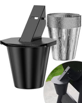 Pumdut front view bucket with lid showing sturdy mount and cleaner grill area