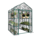 Pure Garden front view of greenhouse showing full coverage and easy access