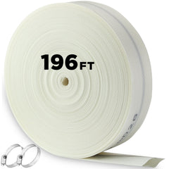Pushglossy front view of 2x196ft hose showing length and durable design benefit