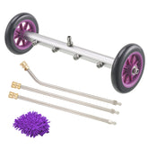 PWACCS front view of wheeled undercarriage cleaner for safe underbody rinsing