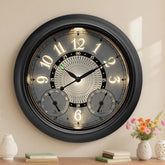 Pytha Sight front view of illuminated 18-inch outdoor clock showing clear numerals