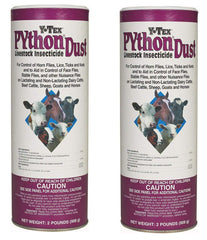 Python two-pound container front view showing label and resealable lid for easy storage