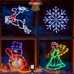 Pytopkto front packaging showing all four silhouette lights and included adapters