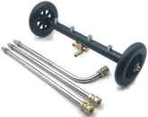 QCHENYI front view of the 16-inch dual-function attachment showing cleaning head and benefits