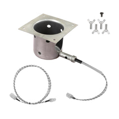 Qfire front view hot rod and firepot showing easy-fit replacement