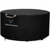 QH.HOME front view of 44 inch round cover shows full waterproof protection