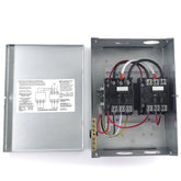 QHHR transfer switch front panel view showing sturdy housing and secure mounting benefit