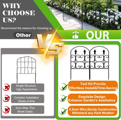 QIAOKAIYAN installed garden border highlighting clear bed definition benefit