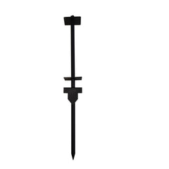 Qikdesign power stake front view showing durable square profile and mounting benefit