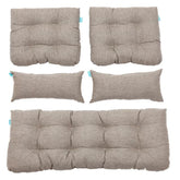 QILLOWAY front view of five-piece cushion set showing clean styling and easy installation