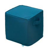 QILLOWAY front view peacock blue cube showing modern outdoor style and durability