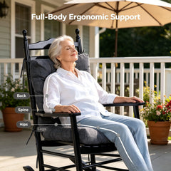 QILLOWAY side profile showing 4-inch thickness for added comfort benefit