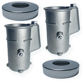QKWL front view showing anchors and escutcheons, durable corrosion protection