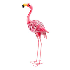 QNGCOLRCY flamingo front view showing full silhouette and colorful curb appeal