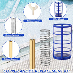 Qualirey basket screen top view protecting anode and preventing debris