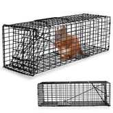 Qualirey front view of trap showing secure door and easy carry benefit