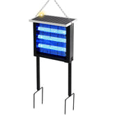 Qualirey front view showing unit and blue purple light attracting insects benefit