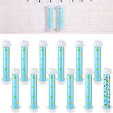 Qualirey front packaging showing 12-pack blue polka-dot fly traps for quick placement