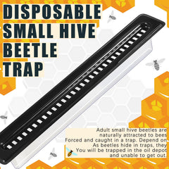Qualirey trap installed in a hive corner demonstrating discreet placement benefit