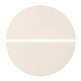 Quantfire front view of two half-moon plates showing fit and finish for even cooking